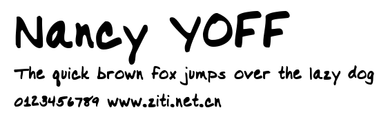 Nancy YOFF.ttf字體轉換器圖片