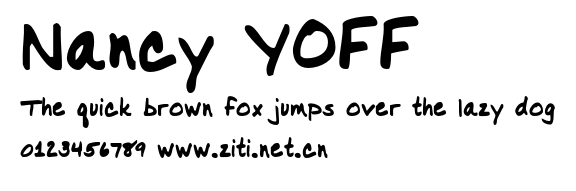 Nancy YOFF.otf字體轉換器圖片