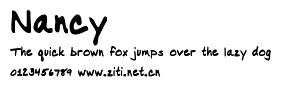Nancy.ttf字體轉換器圖片