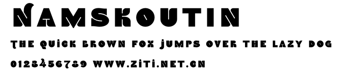 NamskoutIn.otf字體轉換器圖片