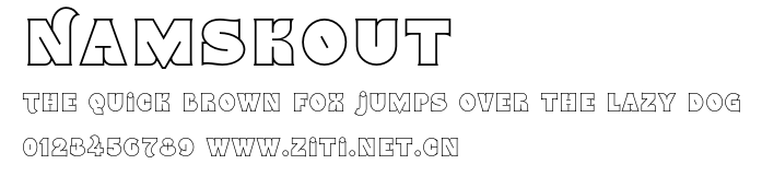 Namskout.otf字體轉換器圖片