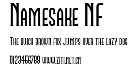 Namesake NF.ttf字體轉換器圖片