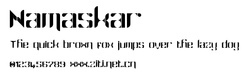 Namaskar.ttf字體轉換器圖片