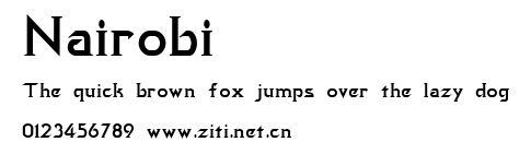 Nairobi.ttf字體轉換器圖片