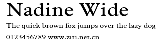 Nadine Wide.ttf字體轉換器圖片