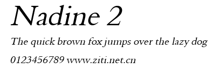 Nadine 2.ttf字體轉換器圖片