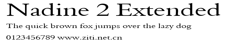 Nadine 2 Extended.ttf字體轉換器圖片