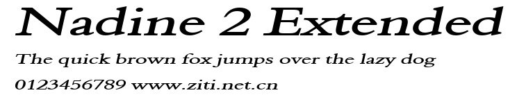 Nadine 2 Extended.ttf字體轉換器圖片