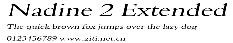 Nadine 2 Extended.ttf字體轉換器圖片