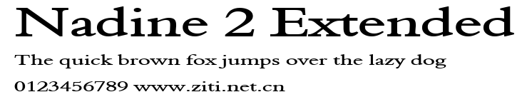Nadine 2 Extended.ttf字體轉換器圖片