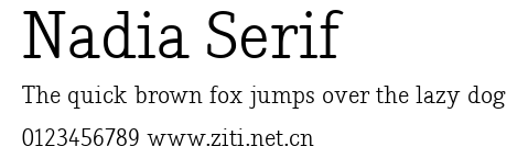 Nadia Serif.ttf字體轉換器圖片