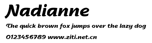 Nadianne.ttf字體轉換器圖片