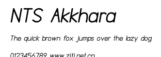 NTS Akkhara.ttf字體轉換器圖片