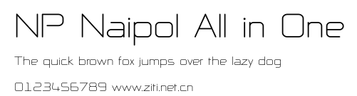 NP Naipol All in One.ttf字體轉換器圖片