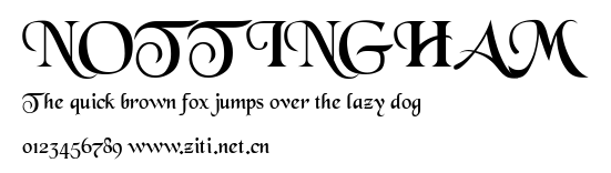 NOTTINGHAM.ttf字體轉換器圖片