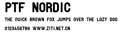 PTF NORDIC.ttf字體轉換器圖片