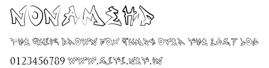 NONAMEHD.ttf字體轉換器圖片