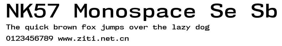 NK57 Monospace Se Sb.ttf字體轉換器圖片