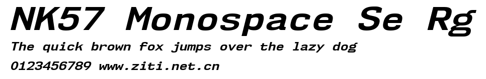 NK57 Monospace Se Rg.ttf字體轉換器圖片