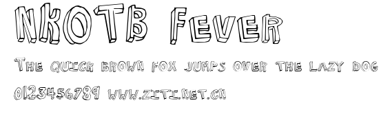 NKOTB Fever.ttf字體轉換器圖片