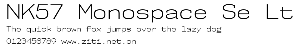 NK57 Monospace Se Lt.ttf字體轉換器圖片