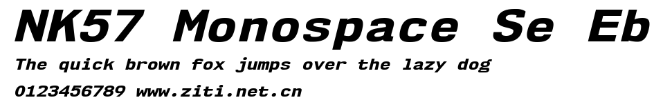 NK57 Monospace Se Eb.ttf字體轉換器圖片