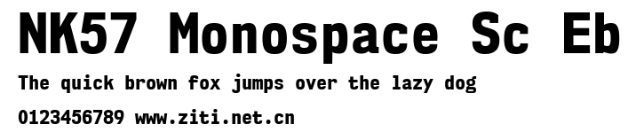 NK57 Monospace Sc Eb.ttf字體轉換器圖片
