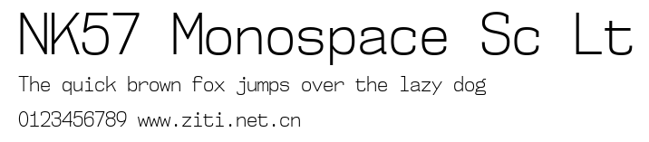 NK57 Monospace Sc Lt.ttf字體轉換器圖片