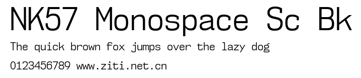 NK57 Monospace Sc Bk.ttf字體轉換器圖片
