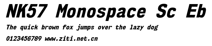NK57 Monospace Sc Eb.ttf字體轉換器圖片