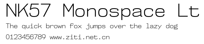 NK57 Monospace Lt.ttf字體轉換器圖片