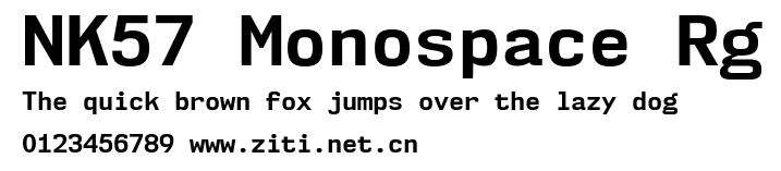 NK57 Monospace Rg.ttf字體轉換器圖片