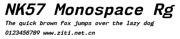 NK57 Monospace Rg.ttf字體轉換器圖片