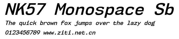 NK57 Monospace Sb.ttf字體轉換器圖片