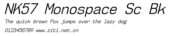 NK57 Monospace Sc Bk.ttf字體轉換器圖片
