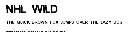 NHL Wild.ttf字體轉換器圖片