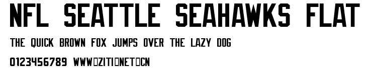 NFL Seattle Seahawks Flat.ttf字體轉換器圖片