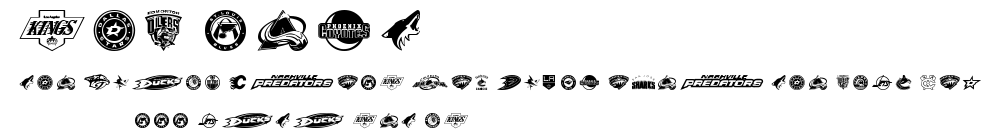 NHL WEST.ttf字體轉換器圖片