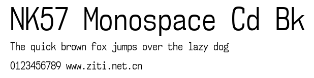 NK57 Monospace Cd Bk.ttf字體轉換器圖片