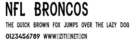 NFL Broncos.ttf字體轉換器圖片