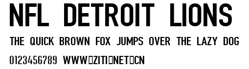 NFL Detroit Lions.ttf字體轉換器圖片
