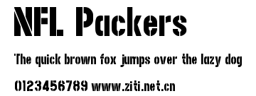 NFL Packers.ttf字體轉換器圖片