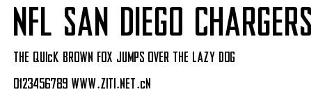 NFL San Diego Chargers.ttf字體轉換器圖片