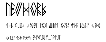 NEWHORK.ttf字體轉換器圖片