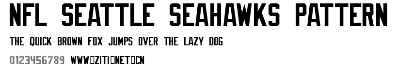NFL Seattle Seahawks Pattern.ttf字體轉換器圖片