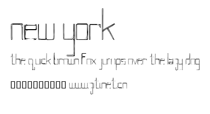 NEW YORK.ttf字體轉換器圖片
