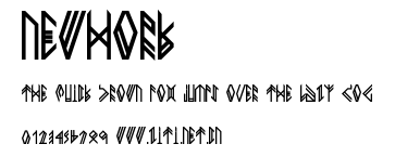 NEWHORK.ttf字體轉換器圖片