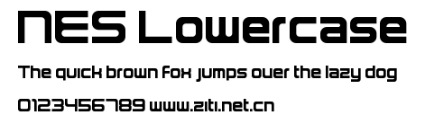 NES Lowercase.ttf字體轉換器圖片