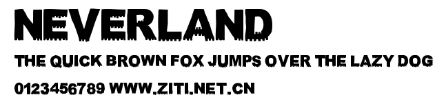 NEVERLAND.ttf字體轉換器圖片