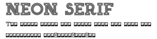 NEON SERIF.otf字體轉換器圖片